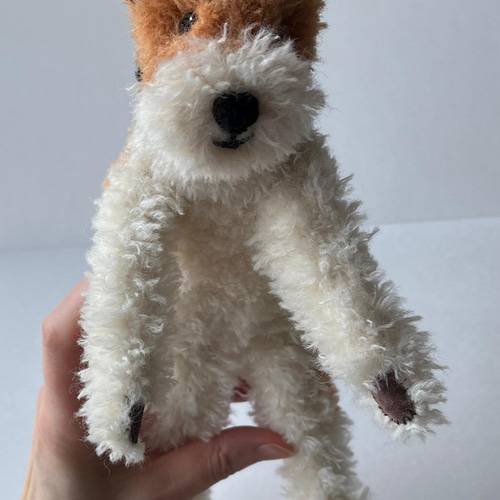 フォックステリア ぬいぐるみ 犬 ファースト社 レトロ フォックステリア ぬいぐるみ 犬 ファースト社 レトロ ☆ 昭和