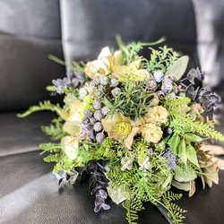 アーティフィシャルブーケ　＊＊クリスマスローズ・ローズマリー・ユーカリbouquet＊＊ 7枚目の画像