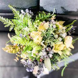 アーティフィシャルブーケ　＊＊クリスマスローズ・ローズマリー・ユーカリbouquet＊＊ 11枚目の画像