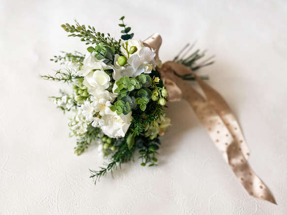 アーティフィシャルブーケ　＊＊すずらんとローズのbouquet＊＊ 2枚目の画像