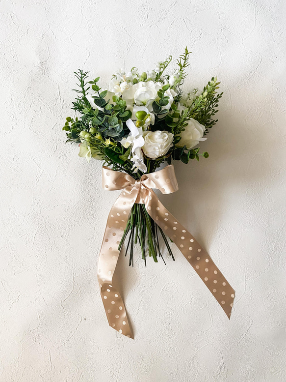 アーティフィシャルブーケ　＊＊すずらんとローズのbouquet＊＊ 3枚目の画像