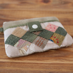 四角つなぎのパスケース（グリーン） 4枚目の画像