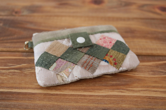 四角つなぎのパスケース（グリーン） 4枚目の画像