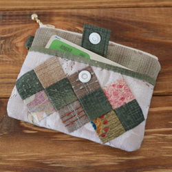 四角つなぎのパスケース（グリーン） 6枚目の画像