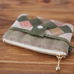 四角つなぎのパスケース（グリーン） 3枚目の画像