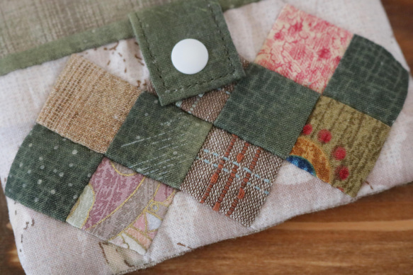 四角つなぎのパスケース（グリーン） 7枚目の画像