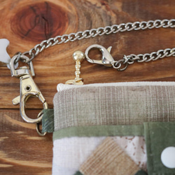 四角つなぎのパスケース（グリーン） 8枚目の画像