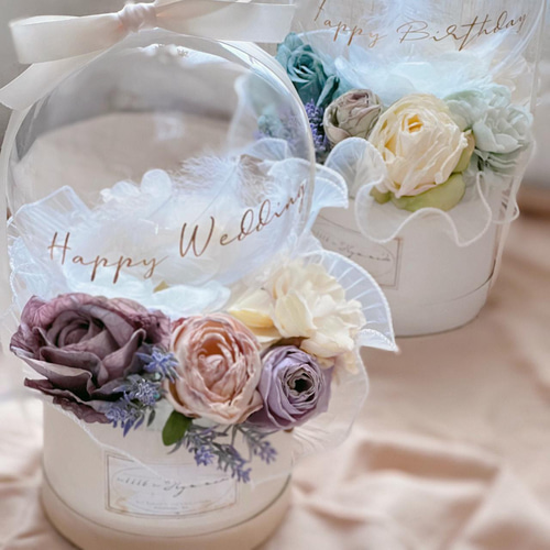 wellcam flower  Happy Wedding仕様豪華アレンジ♪ wellcam flower Happy Wedding仕様豪華アレンジ♪ （ドライ