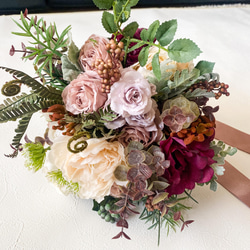 アーティフィシャルブーケ　＊＊イングリッシュローズをたくさん使ったbouquet＊＊ 7枚目の画像
