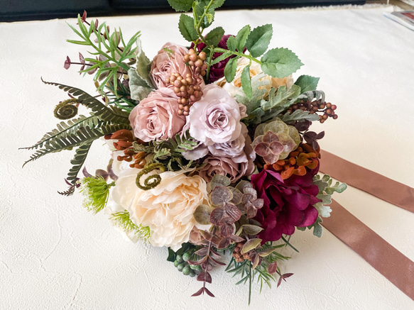 アーティフィシャルブーケ　＊＊イングリッシュローズをたくさん使ったbouquet＊＊ 7枚目の画像