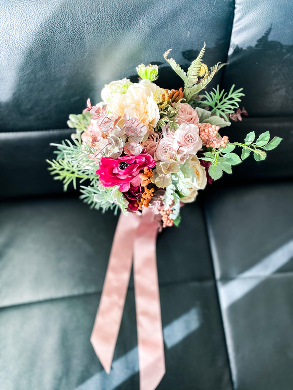アーティフィシャルブーケ　＊＊イングリッシュローズをたくさん使ったbouquet＊＊ 11枚目の画像
