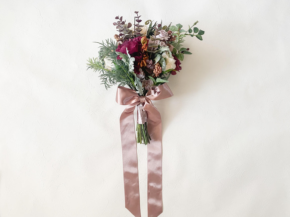 アーティフィシャルブーケ　＊＊イングリッシュローズをたくさん使ったbouquet＊＊ 4枚目の画像