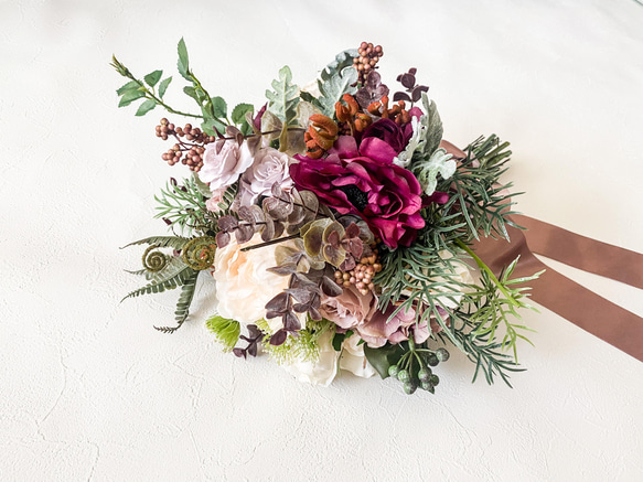 アーティフィシャルブーケ　＊＊イングリッシュローズをたくさん使ったbouquet＊＊ 5枚目の画像
