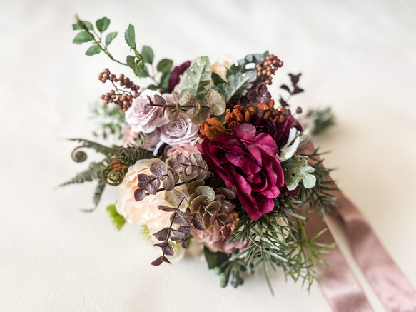 アーティフィシャルブーケ　＊＊イングリッシュローズをたくさん使ったbouquet＊＊ 8枚目の画像