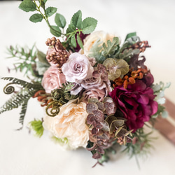 アーティフィシャルブーケ　＊＊イングリッシュローズをたくさん使ったbouquet＊＊ 2枚目の画像