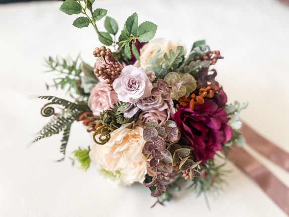 アーティフィシャルブーケ　＊＊イングリッシュローズをたくさん使ったbouquet＊＊ 2枚目の画像