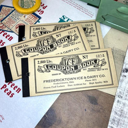 632・1940年代　アイスクーポンブック　海外紙もの　ヴィンテージクーポン　チケット　海外紙もの　輸入雑貨　コラージュ 3枚目の画像