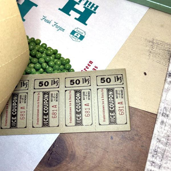 復古 1940 年代冰券書海外紙質舊券票 第9張的照片