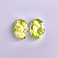 glass oval tulip color Earrings 15枚目の画像