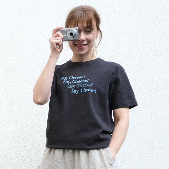 ✨30％OFF✨Say, Cheese！ ロゴプリントTシャツ vent blanc VC221734 ヴァンブラン 3枚目の画像