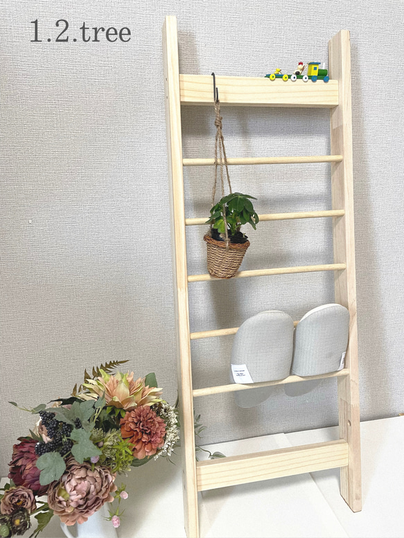 ラダーラック◇壁収納◇カラー、サイズ変更可能 壁掛けラック