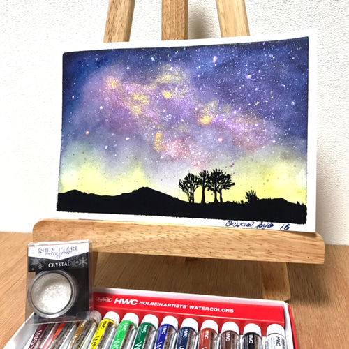 銀河/水彩画/No16 絵画 original-kyo 通販 13657492|Creema 銀河/水彩画/No16 絵画 original-kyo 通販 13657492|Creema