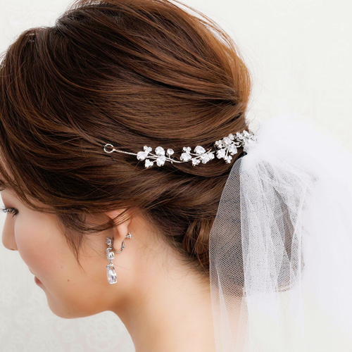 GS023 ウェディング ヘッドドレス カチューシャ ブライダル ヘア