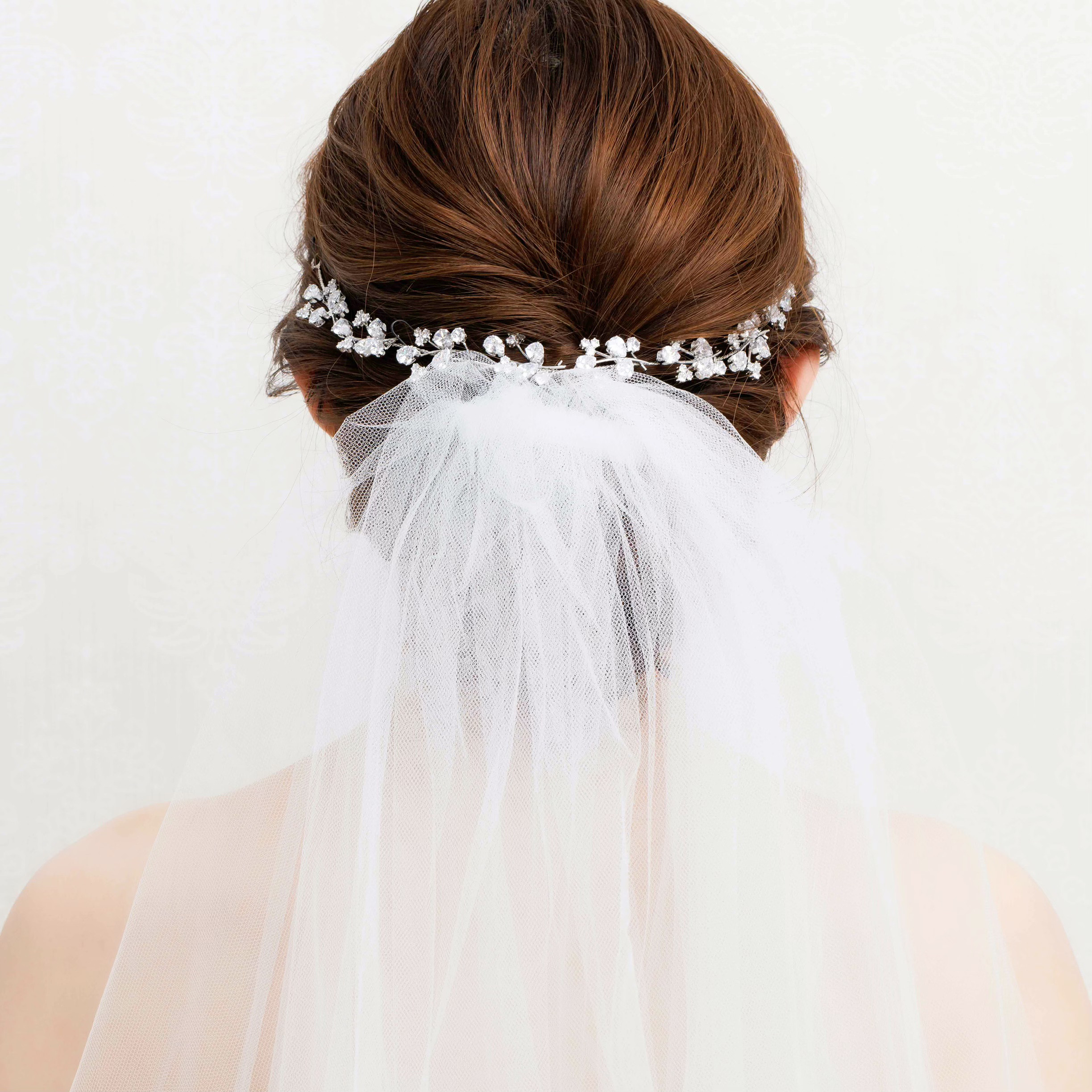 GS023 ウェディング ヘッドドレス　カチューシャ ブライダル ヘアアクセサリー 　結婚式 花嫁