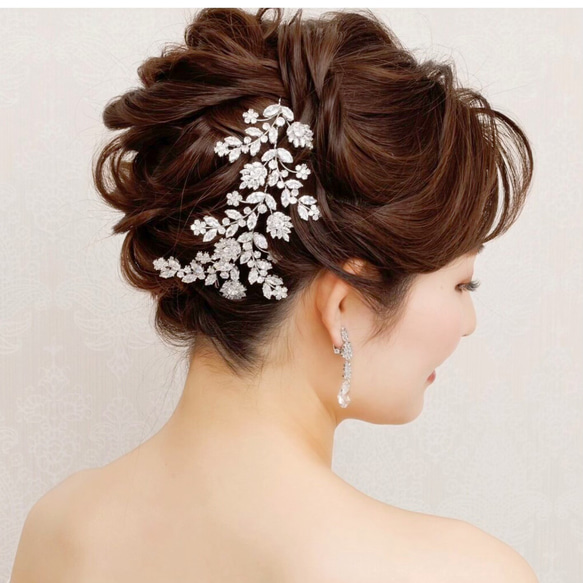 GS099ヘッドドレス ウェディング ブライダル ヘアアクセサリー リーフ