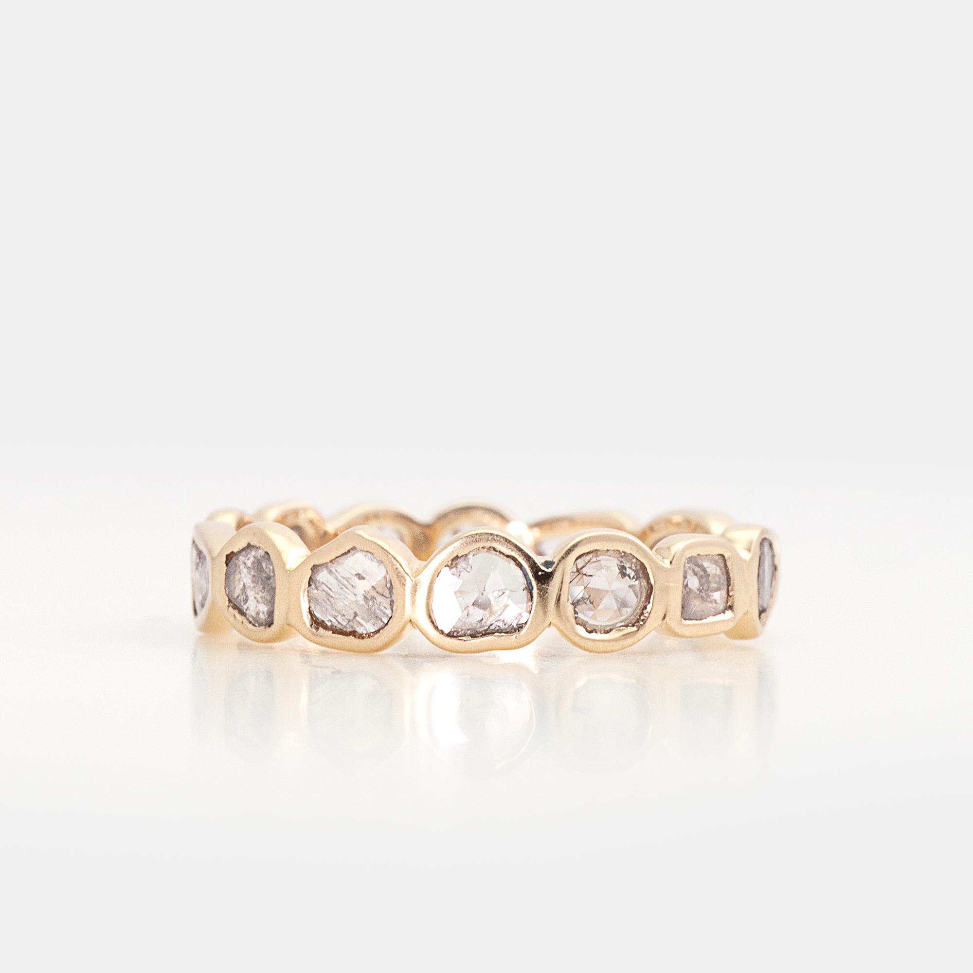 K18 Slice diamond full eternity ring