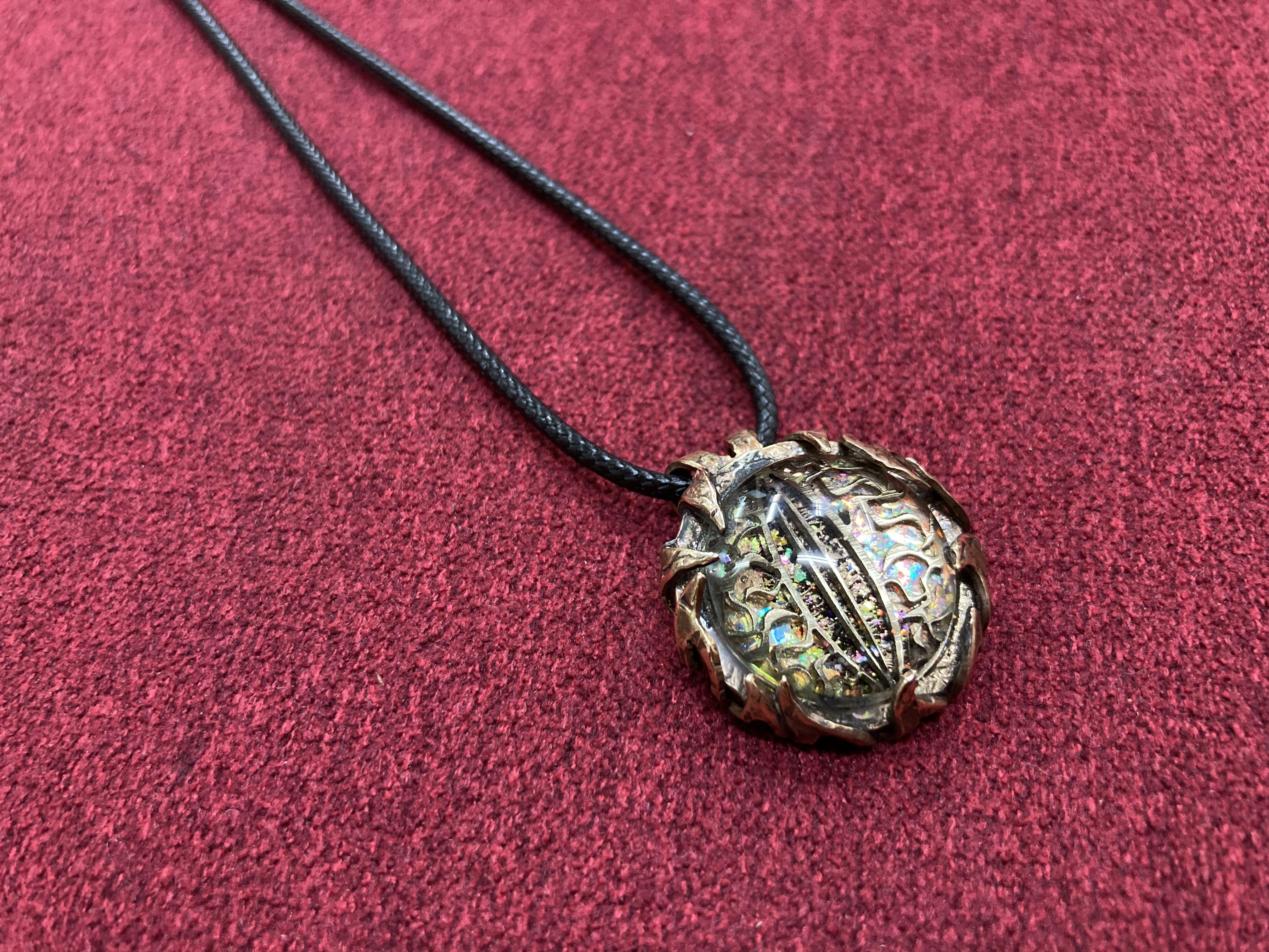 【オーダー受付中！】額付きドラゴンアイネックレス