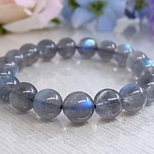 一点もの】美しい レッセンス効果 ラブラドライト/9.5㎜ 神秘的 美しい