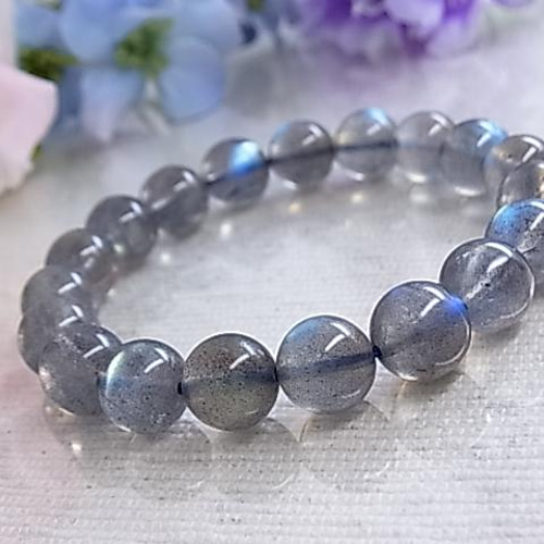 一点もの】美しい レッセンス効果 ラブラドライト/9.5㎜ 神秘的 美しい