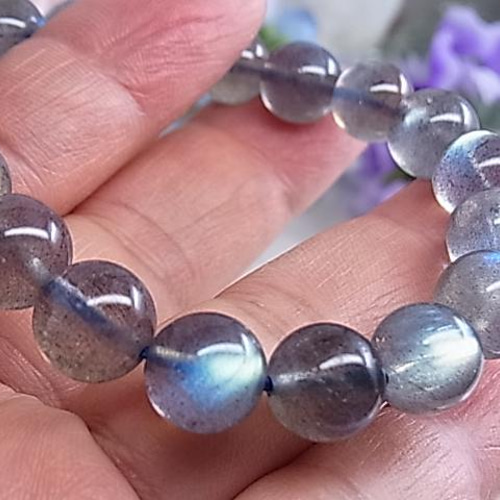 一点もの】美しい レッセンス効果 ラブラドライト/9.5㎜ 神秘的 美しい