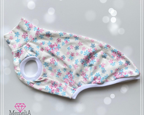 小型犬用犬服】花柄がとっても可愛い♡スポーティーフラワータンク