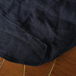 藏青色工裝翻領寬松襯衫|襯衫|春夏款|亞麻|Sora-918 第19張的照片