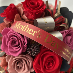 【選べるBOX＊Mother'sDayプリザーブドフラワー  red】母の日ギフト　プリザーブドフラワー　母の日　ギフト 5枚目の画像