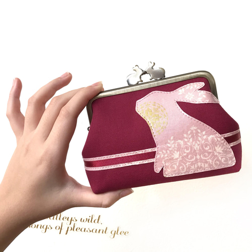 とろけるチョコレートの親子がま口ミニ財布（あめ玉ツマミ）／全6色