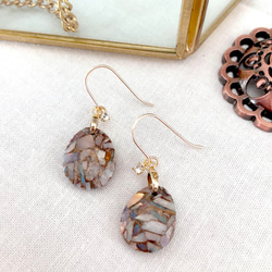 14kgfオーシャンジャスパーピアス/イヤリング 14kgf ロングピアス】オーシャンジャスパー | julistaahebrews117