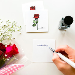 しあわせを届けるカード<春の花>バラ 2枚目の画像