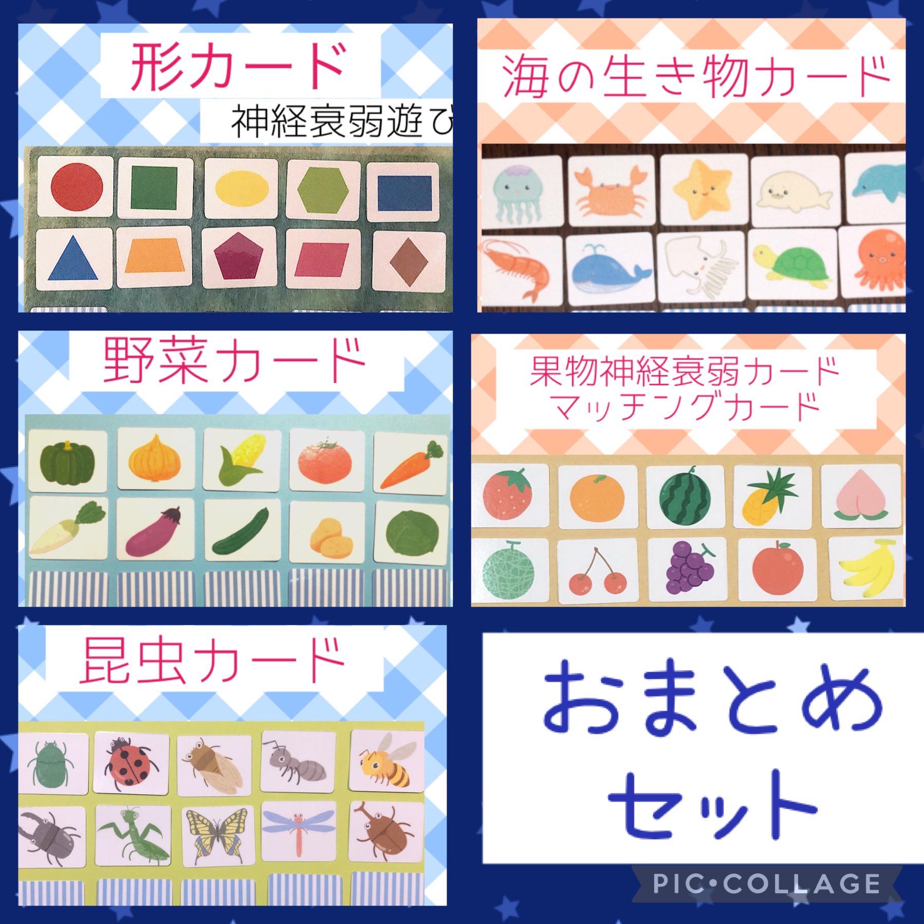 知育カード 5種おまとめお得セット(組み合わせ変更可能) おもちゃ 