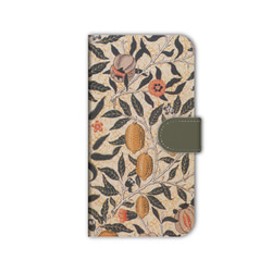 ウィリアムモリス スマホケース 手帳型 カバー iPhone17 16 15 SE Air ほぼ全機種対応 送料無料 6枚目の画像