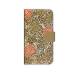 ウィリアムモリス スマホケース 手帳型 カバー iPhone17 16 15 SE Air ほぼ全機種対応 送料無料 8枚目の画像