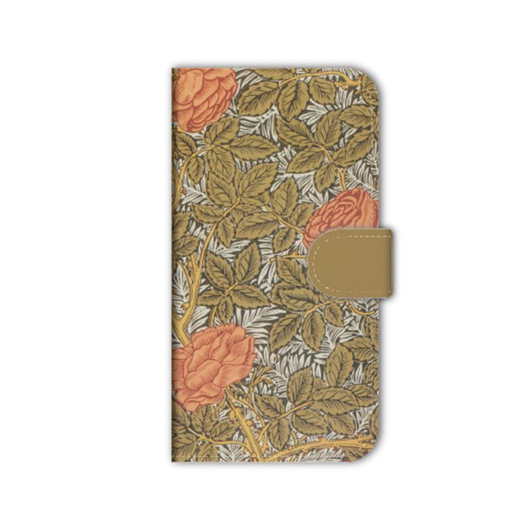 ウィリアムモリス スマホケース 手帳型 カバー iPhone17 16 15 SE Air ほぼ全機種対応 送料無料 8枚目の画像