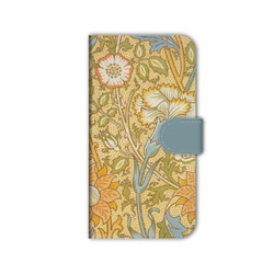 ウィリアムモリス スマホケース 手帳型 カバー iPhone17 16 15 SE Air ほぼ全機種対応 送料無料 9枚目の画像