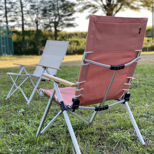 防水帆布リクライニングチェア張生地のみ /スモークピンク1脚（受注オーダー） 防水リクライニングチェア/スモークピンク（生地のみ1シート差替ビス付