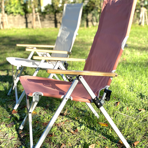 防水帆布リクライニングチェア張生地のみ /スモークピンク1脚（受注