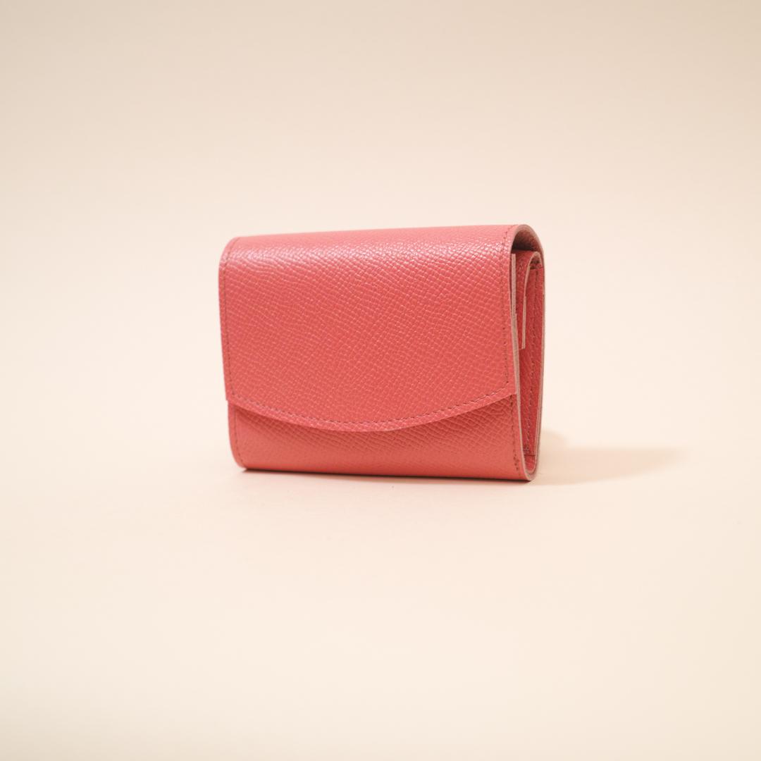 ◎スペシャルプライス◎ドイツ製の高級皮革で仕立てたミニ財布(アザレアピンク)