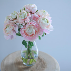 ❤︎贈り物にも❤︎ラナンキュラス花瓶挿し（水換え不要•枯れない）pink 9枚目の画像