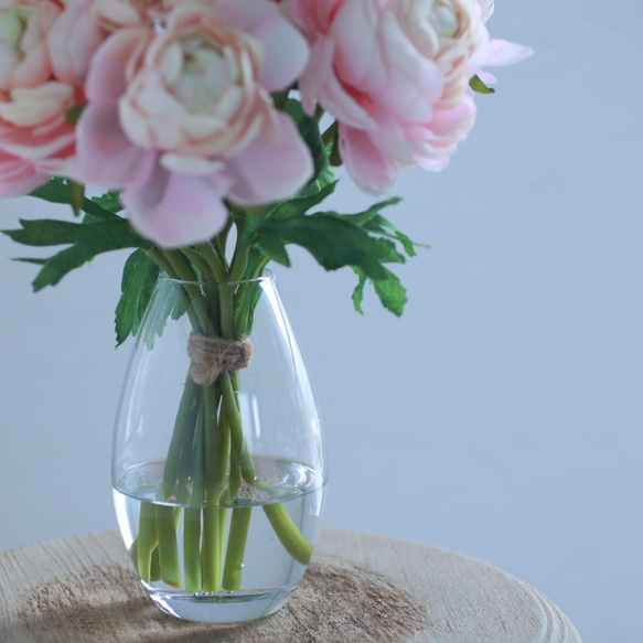 ❤︎贈り物にも❤︎ラナンキュラス花瓶挿し（水換え不要•枯れない）pink 6枚目の画像